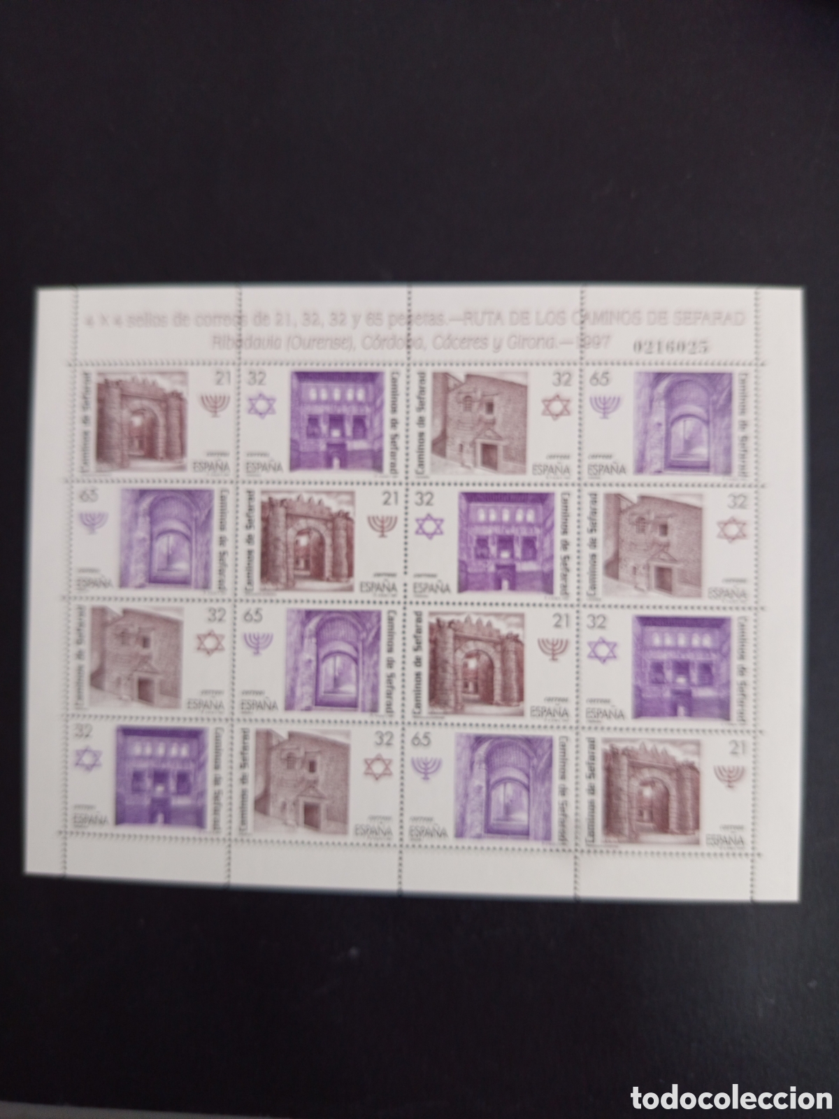 Sellos: Espa&ntilde;a, 1997. Ruta Caminos de Sefarad. Edifil 3520/3. Mini pliego. Pedido m&iacute;nimo 3 &euro;. Ver fotos