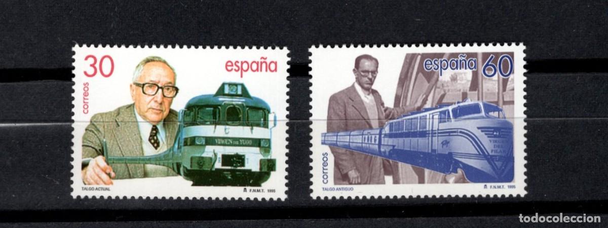 Sellos: Sellos nuevos. Tren Talgo. Serie completa. 17 Marzo1995. Edifil 3347.