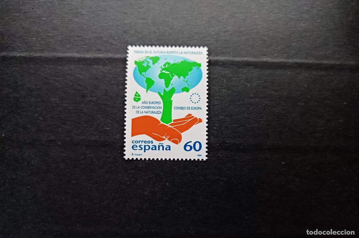 Sellos: Sello nuevo. A&ntilde;o Europeo Conservaci&oacute;n de la Naturaleza. 6 de Abril 1995. Edifil 3349.