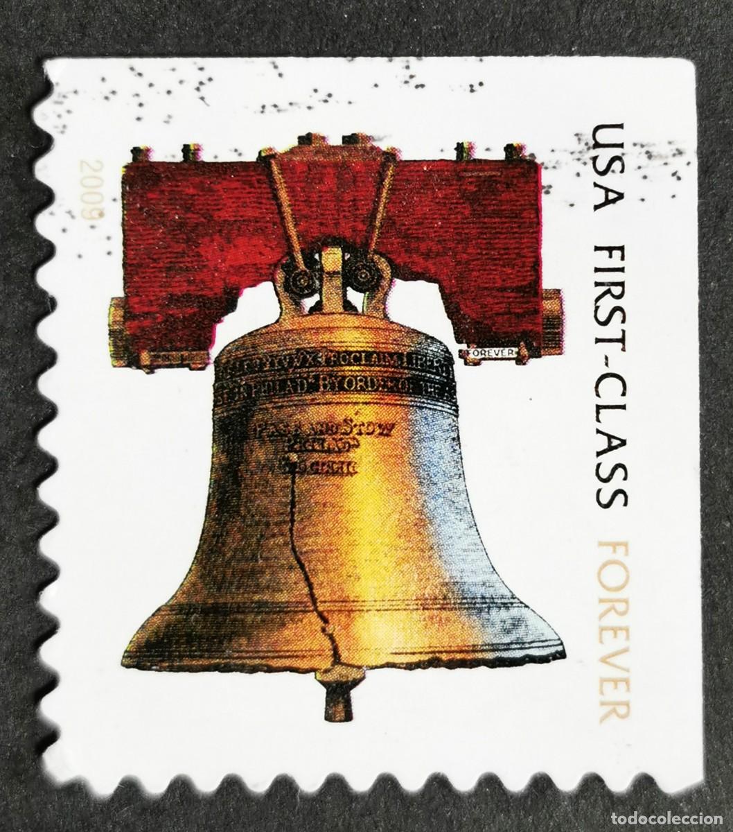 Sellos: Sello Estados Unidos U.S.A.2009, Campana de la Libertad &rdquo;Para siempre&rdquo;, Michel US 4201IIIBDr