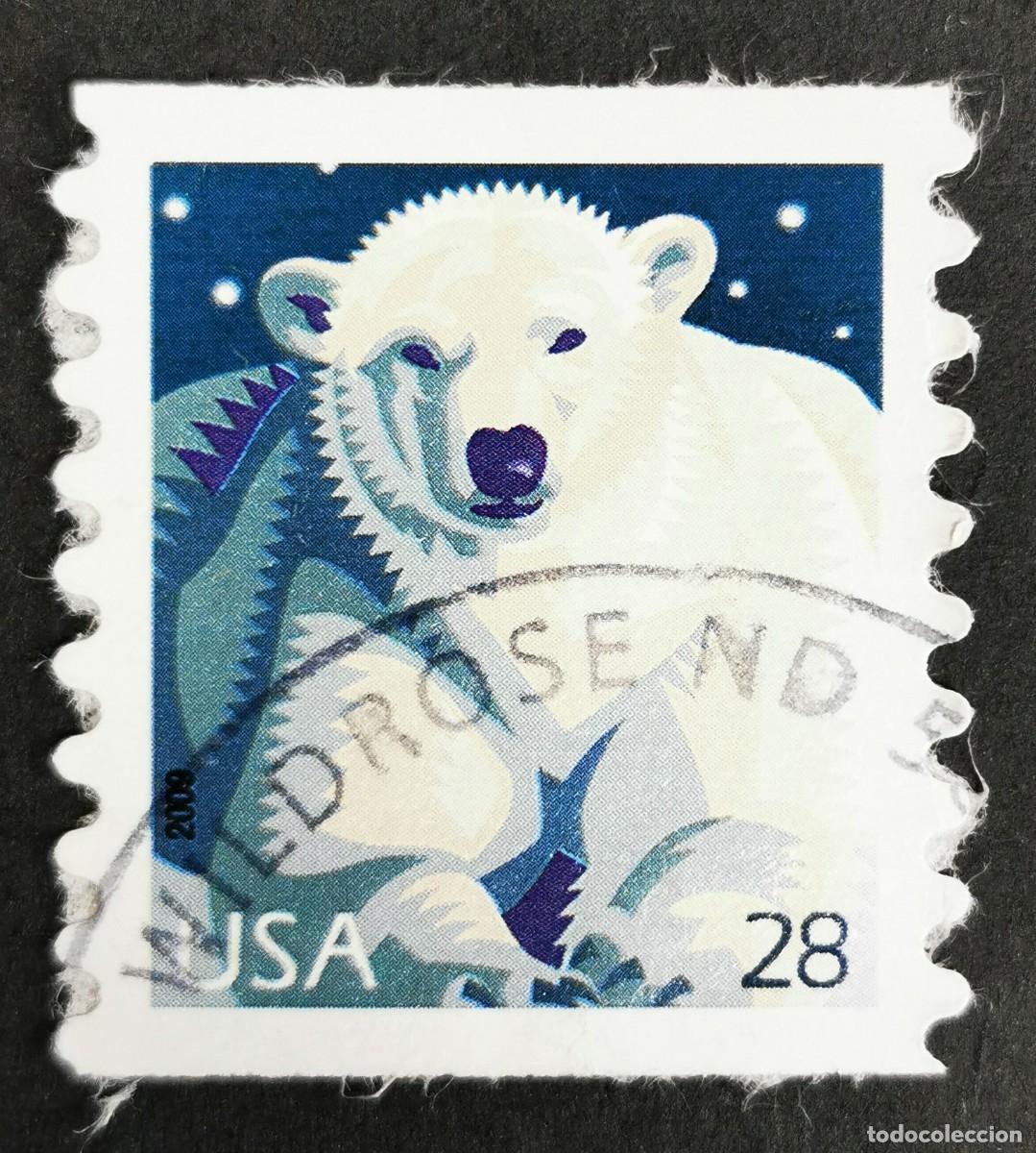 Sellos: Sello Estados Unidos U.S.A.2009,Oso polar (Ursus maritimus), 28 &cent; Michel US 4487