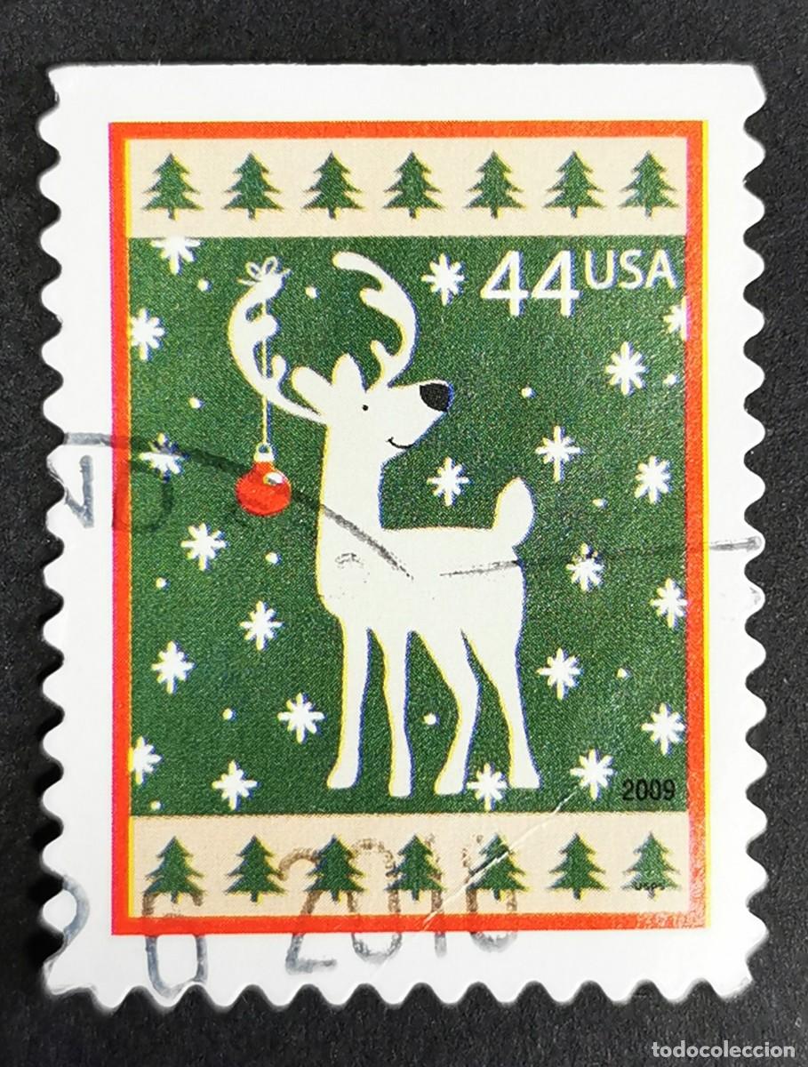 Sellos: Sello Estados Unidos U.S.A.2009,Renos de Navidad, 44 &cent; Michel US 4564BD