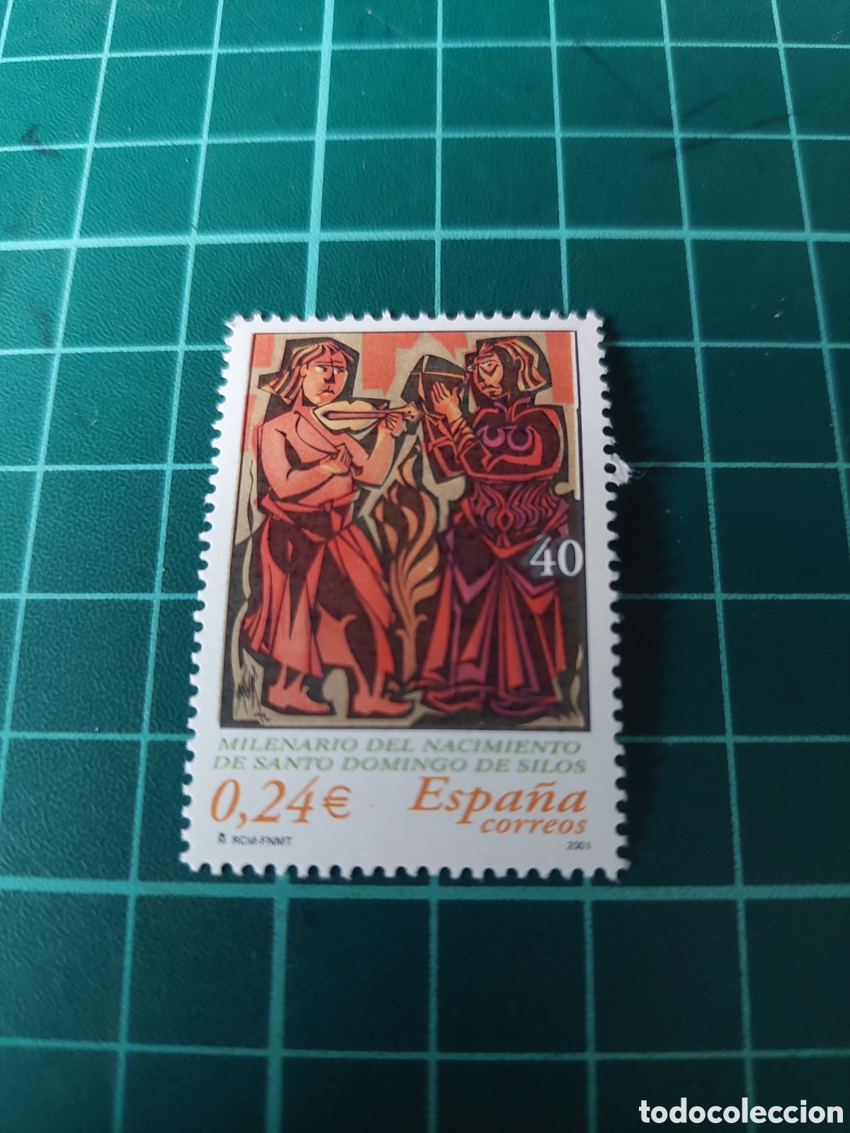 Sellos: 2000 ESPA&Ntilde;A EDIFIL 3819 MILENARIO MONASTERIO SILOS NUEVOS