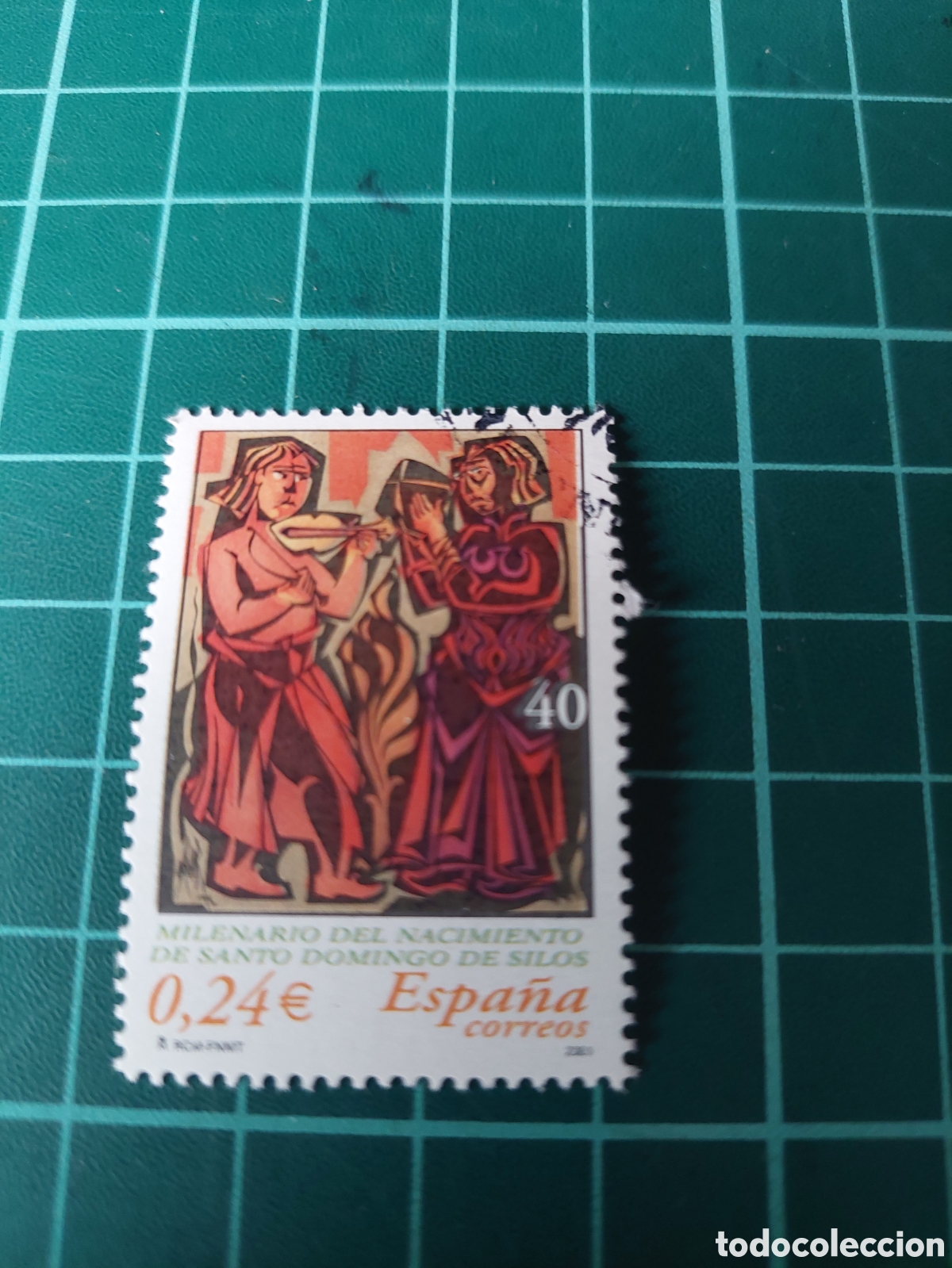 Sellos: USADA LUJO EDIFIL 3819 MILENARIO MONASTERIO SILOS ARTE RELIGI&Oacute;N A&Ntilde;O 2000