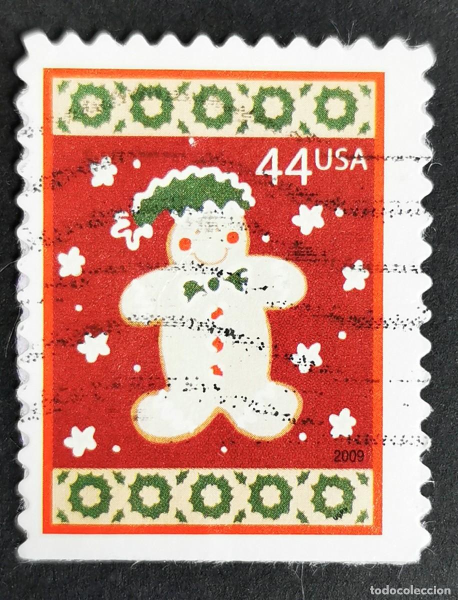 Sellos: Sello Estados Unidos U.S.A.2009,Pan de jengibre navide&ntilde;o, 44 &cent; Michel US 4566BD