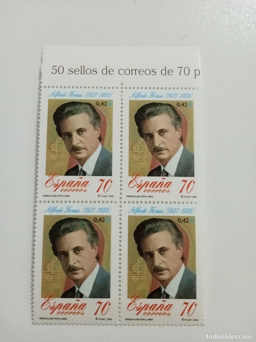 Sellos: ESPA&Ntilde;A A&Ntilde;O 2000, EDIFIL 3768**MNH BLOQUE DE CUATRO. SERIE COMPLETA. PERSONAJES POPULARES.