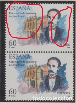 Sellos: EDIFIL 3358** VARIEDAD DE COLOR DE LAS NUBES