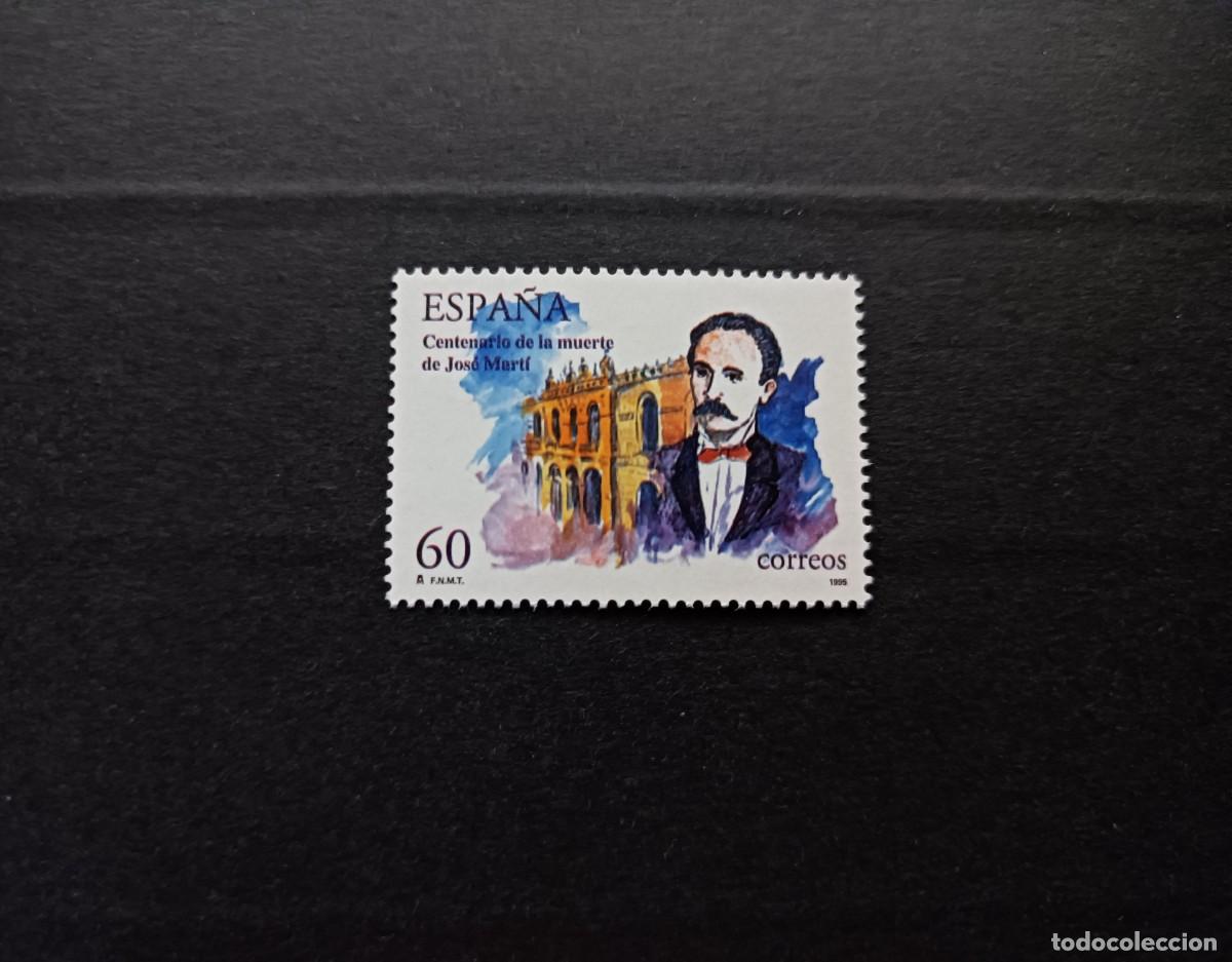 Sellos: Sello nuevo. Centenario Fallecimiento Jose Marti. 28 de Abril 1995. Edifil 3358.