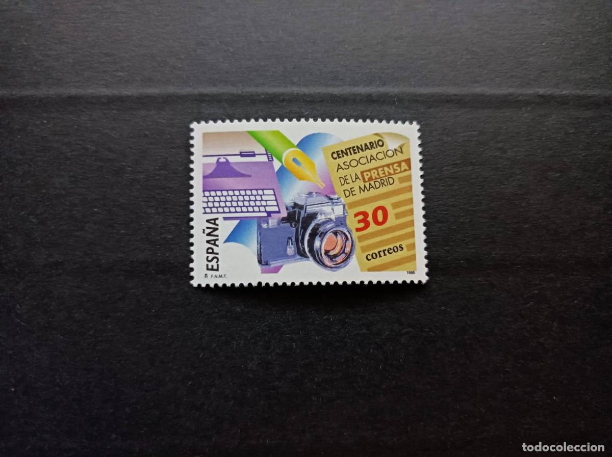 Sellos: Sello Nuevo. Cent&ordm; Asociaci&oacute;n de la Prensa de Madrid. 12 de Mayo de 1995. Edifil 3363.