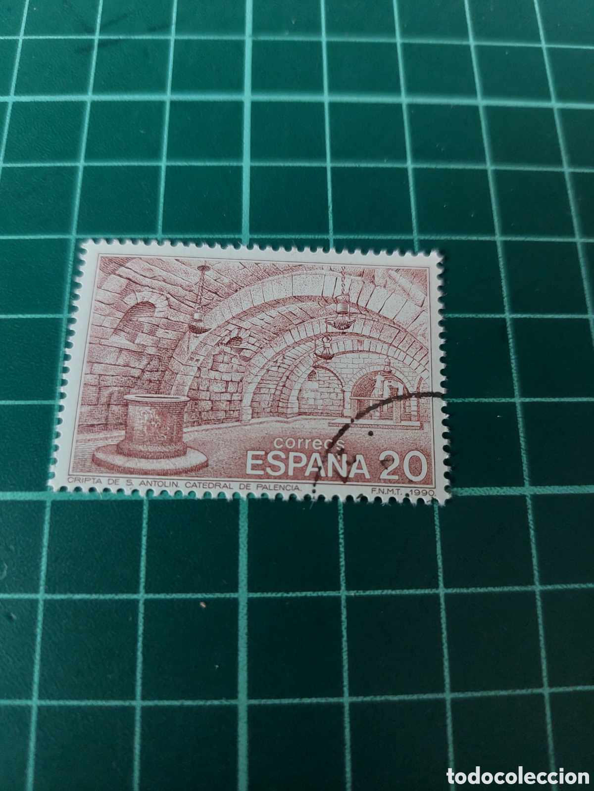 Sellos: 1990 USADA LUJO EDIFIL 3074 PALENCIA EXPOSICI&Oacute;N FILAT&Eacute;LICA TEM&Aacute;TICA ARQUITECTURA 1990