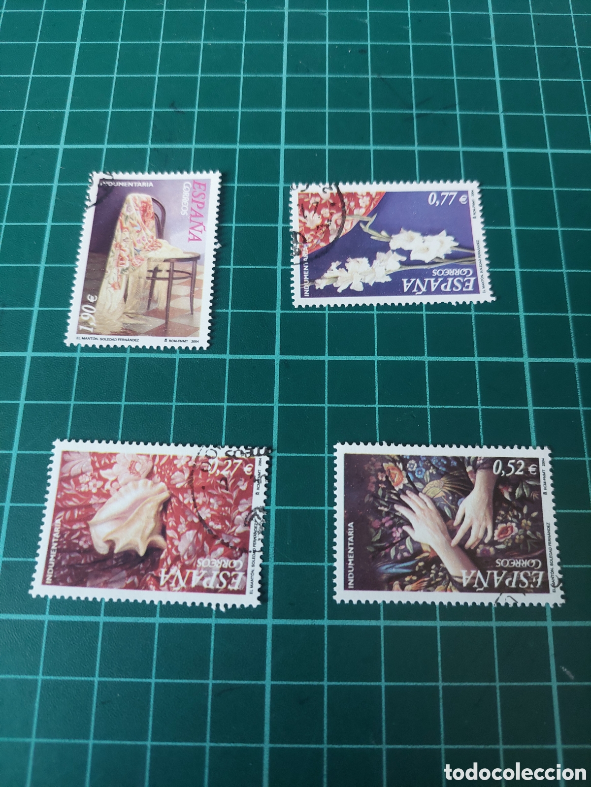 Sellos: 2004 USADOS lujo manton de manila moda edifil 4076