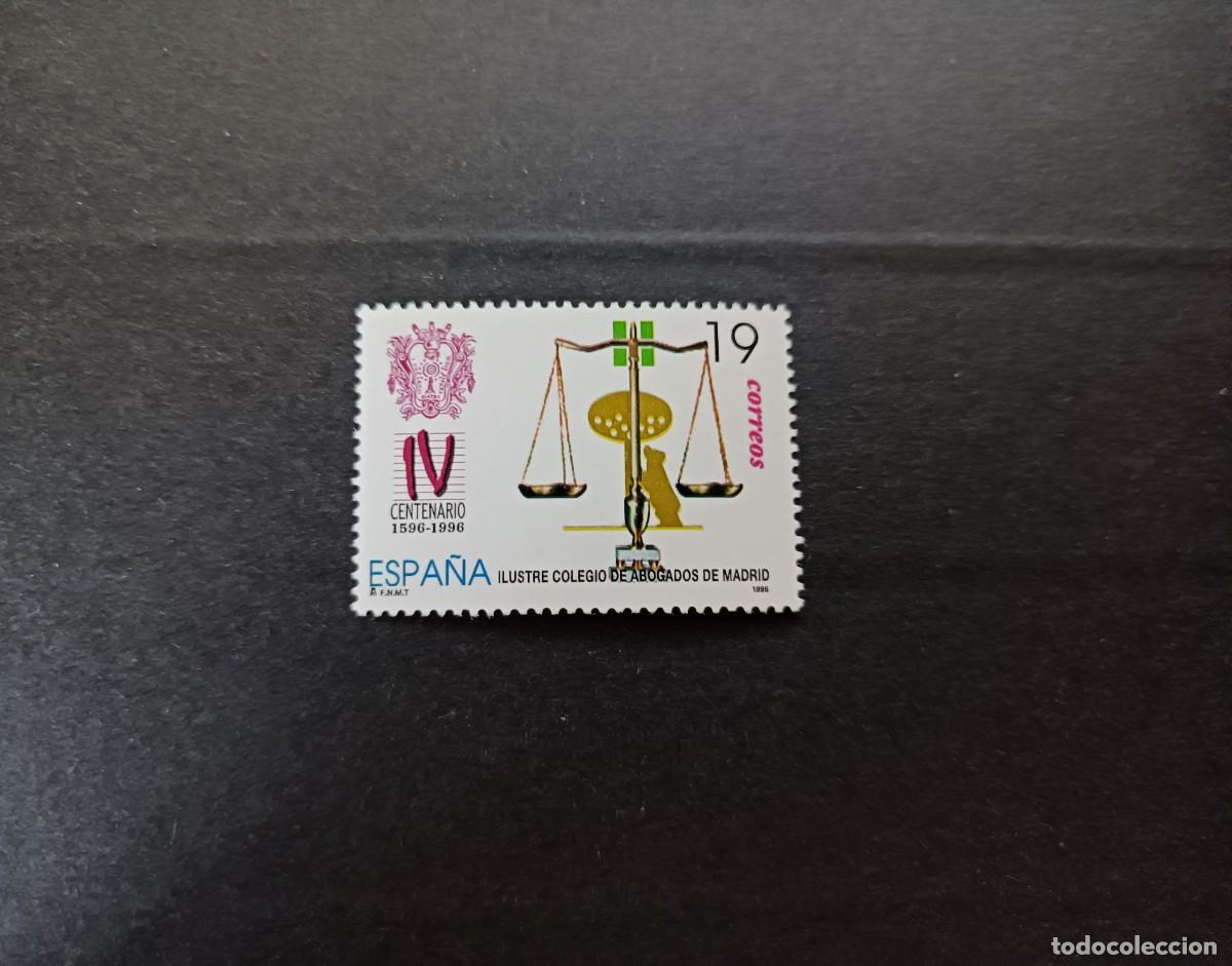 Sellos: Sello nuevo. IV Centenario Ilustre Colegio Abogados de Madrid. 23 de Abril de 1996. Edifil 3417.
