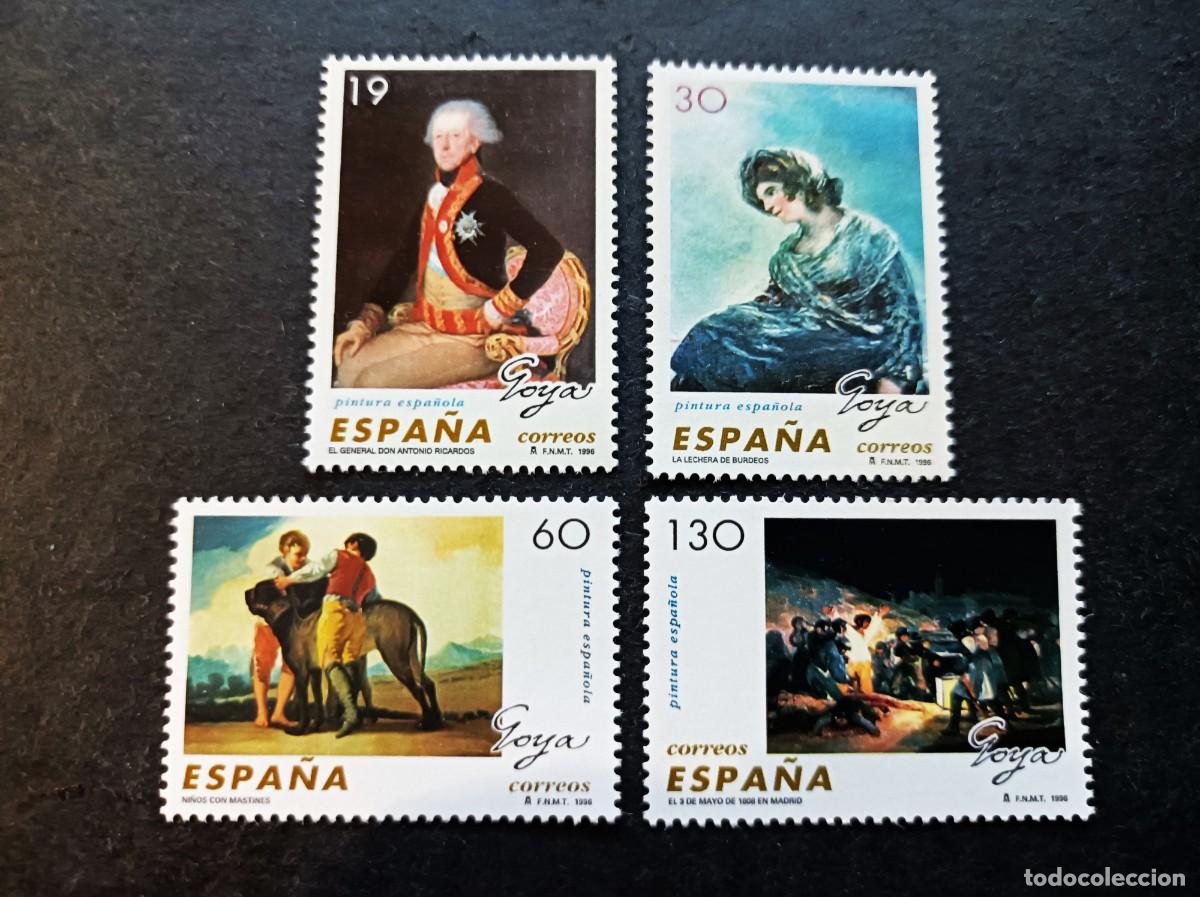 Sellos: Sellos nuevos. 250 A&ntilde;os Nacimiento de Goya. Serrie completa. 31 Mayo 1996. Edifil 3437/40