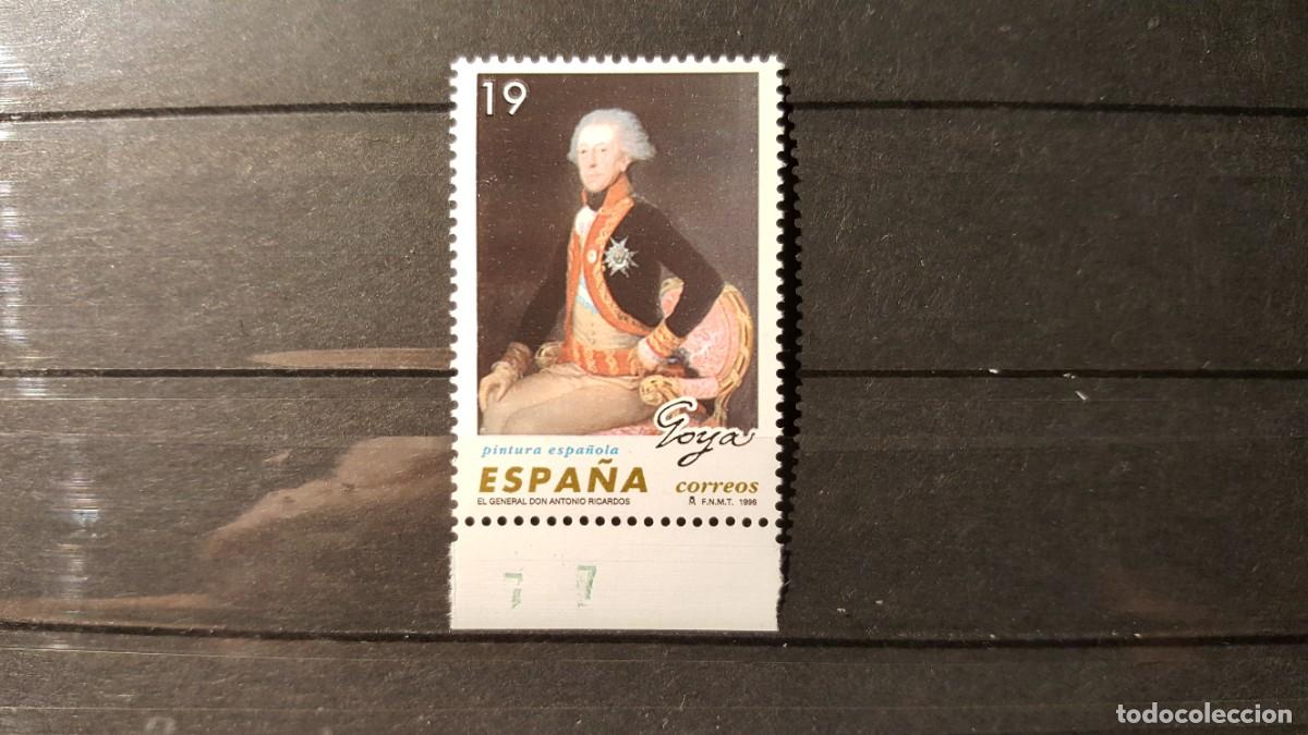 Sellos: Sello nuevo. P. Espa&ntilde;ola. Goya. General Antonio Ricardos. 31 Mayo 1996. 1996. Edifil 3437.