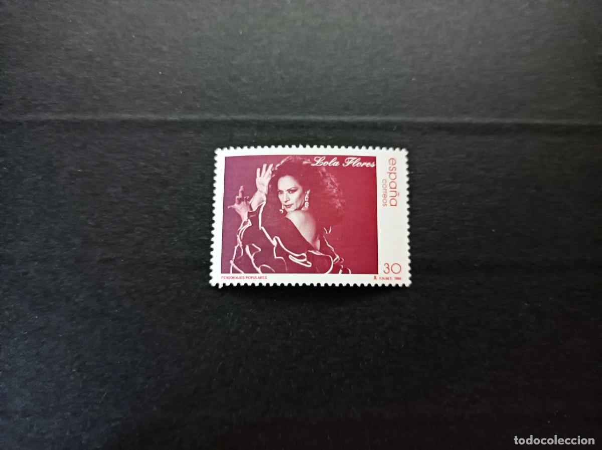 Sellos: Sello nuevo. Personajes populares. Lola Flores. 14 de Junio de 1996. Edifil 3443.
