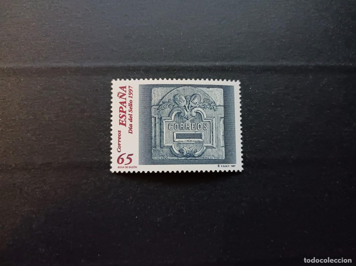Sellos: Sello nuevo. Dia del Sello. Boca Buz&oacute;n en Piedra. 7 de Marzo 1997. Edifil 3471.