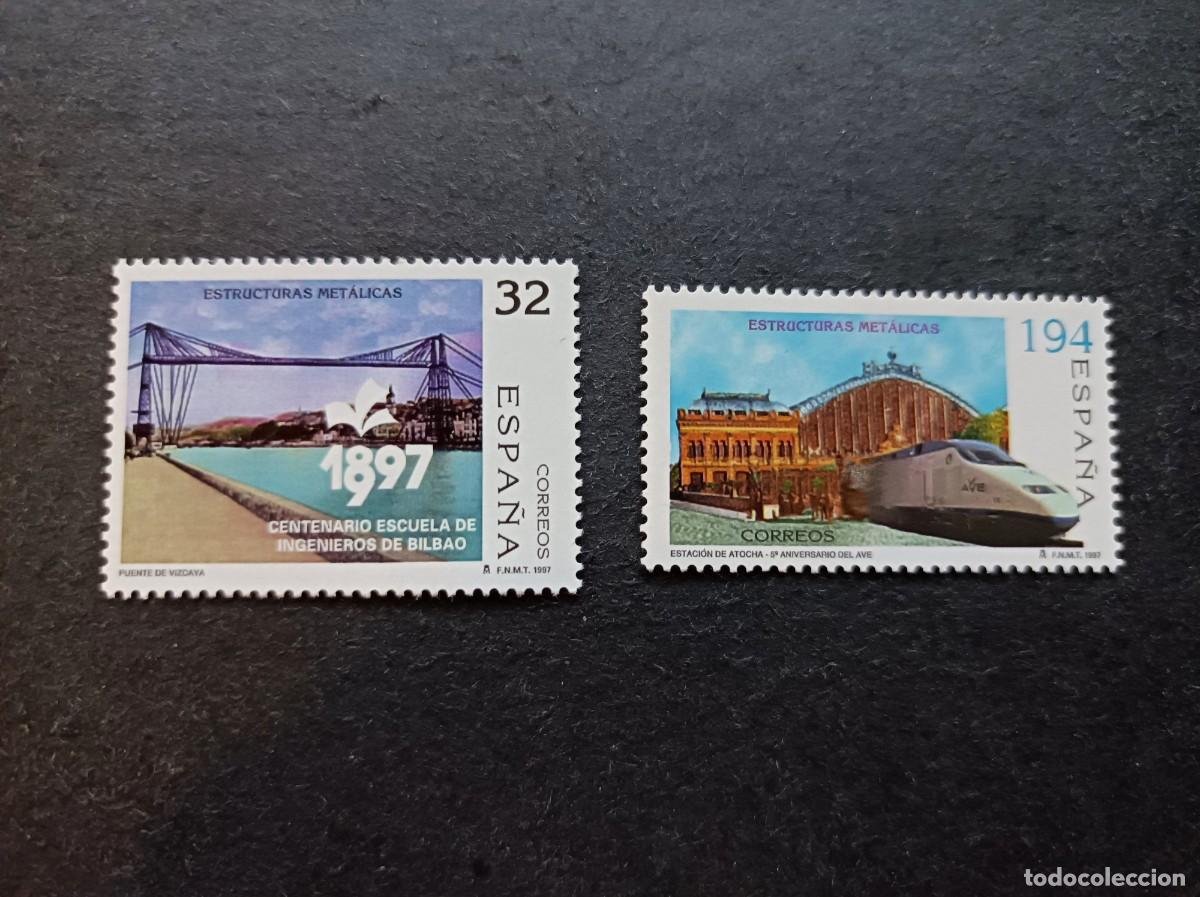 Sellos: Sellos nuevos. Estructuras Metalicas. Serie completa. 22 Abril 1997. Edifil 3479/80