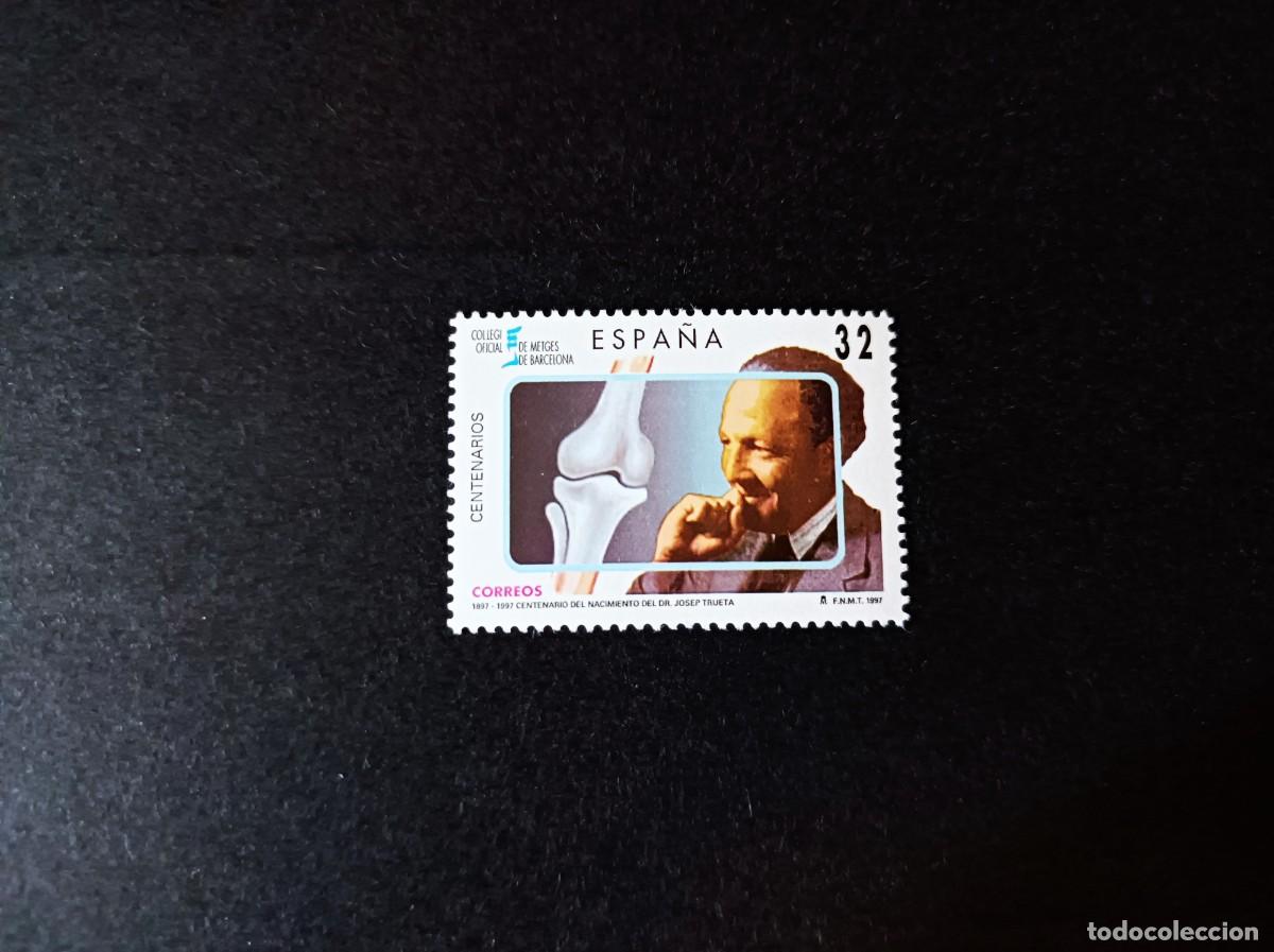 Sellos: Sello nuevo. Centenario Nacimiento Joep Trueta i Raspall. 30 Abril 1997. Edifil 3481.