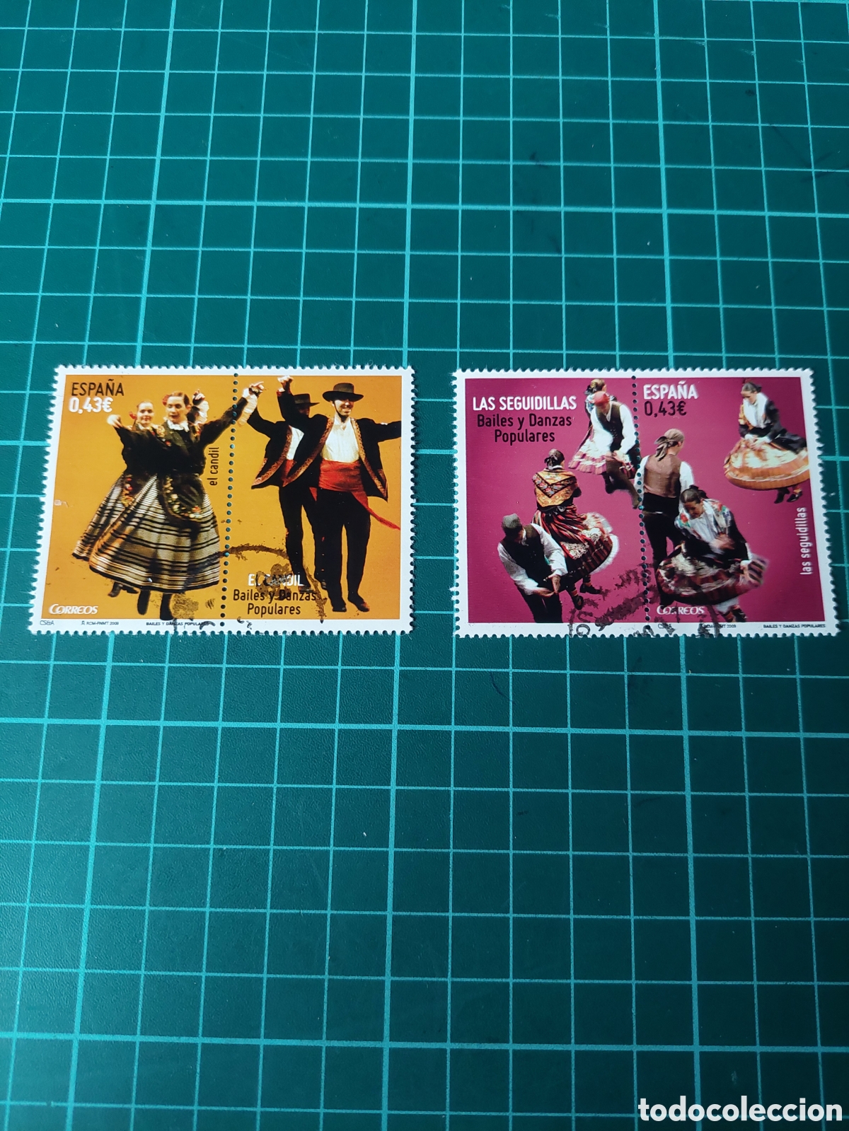 Sellos: 2009 Danzas y bailes populares las seguidilla,el candil ,m&uacute;sica y moda