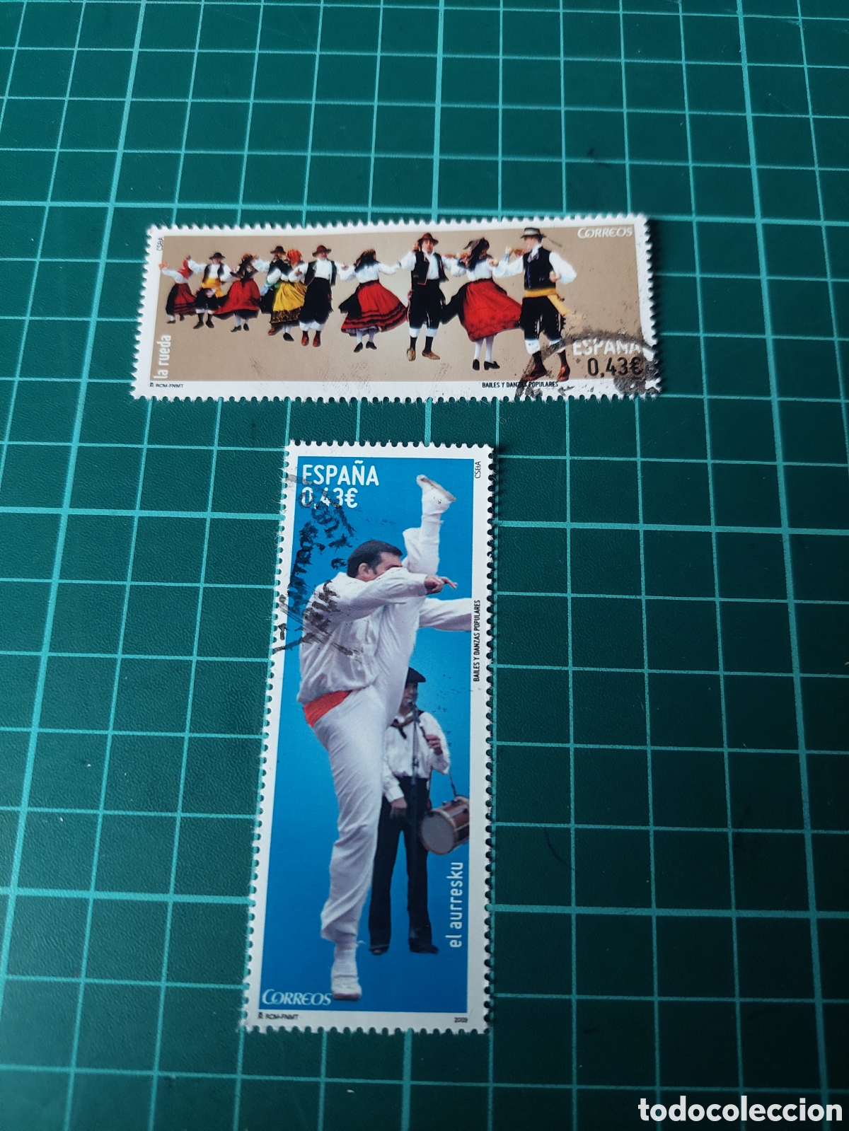 Sellos: 2009 EDIFIL 4492/93 USADOS LUJO BAILES Y DANZAD POPULARES EL AURESKO ,LA RUEDA ,M&Uacute;SICA Y MODA
