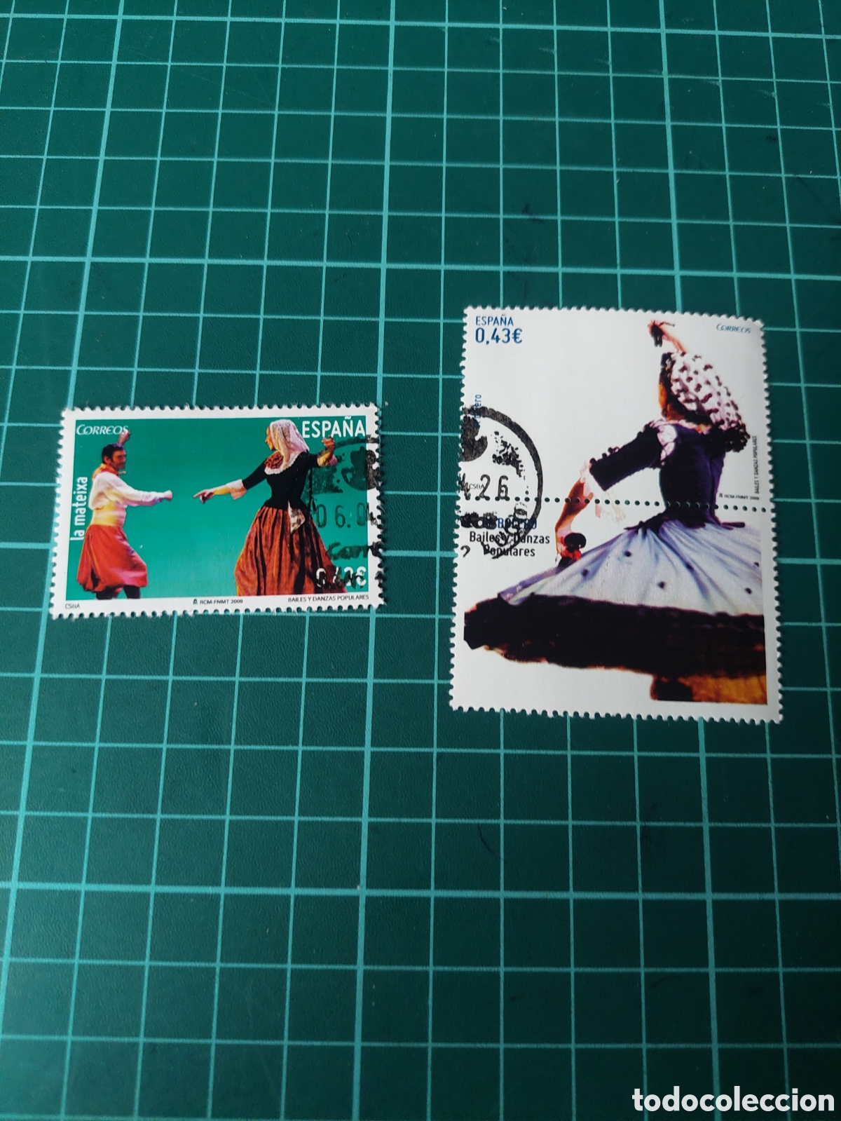 Sellos: 2009 KA mateixa,bolero bailes y danzas populares Espa&ntilde;a edifil 4489/90 usados lujo o nuevos solicita