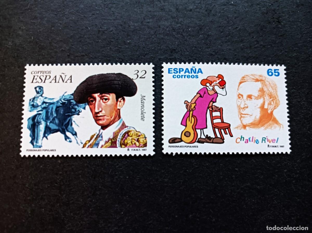 Sellos: Sellos nuevos. Personajes Populares. Serie completa. 5 Junio 1997. Edifil 3488/89.