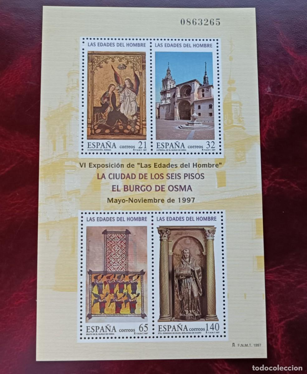 Sellos: Sellos nuevos. Las Edades del Hombre. Burgo de Osma. 13 Junio de 1997. Edifil SH3494ABCD.