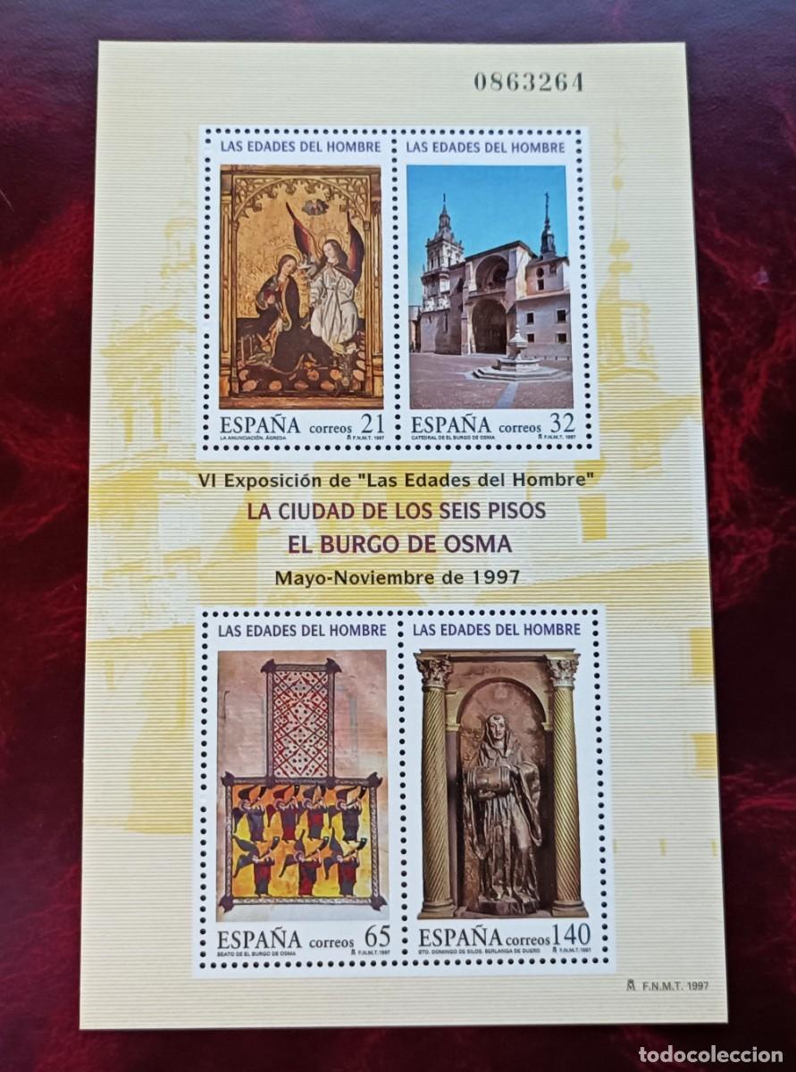 Sellos: Sellos nuevos. Las Edades del Hombre. Burgo de Osma. 13 Junio de 1997. Edifil SH3494ABCD.