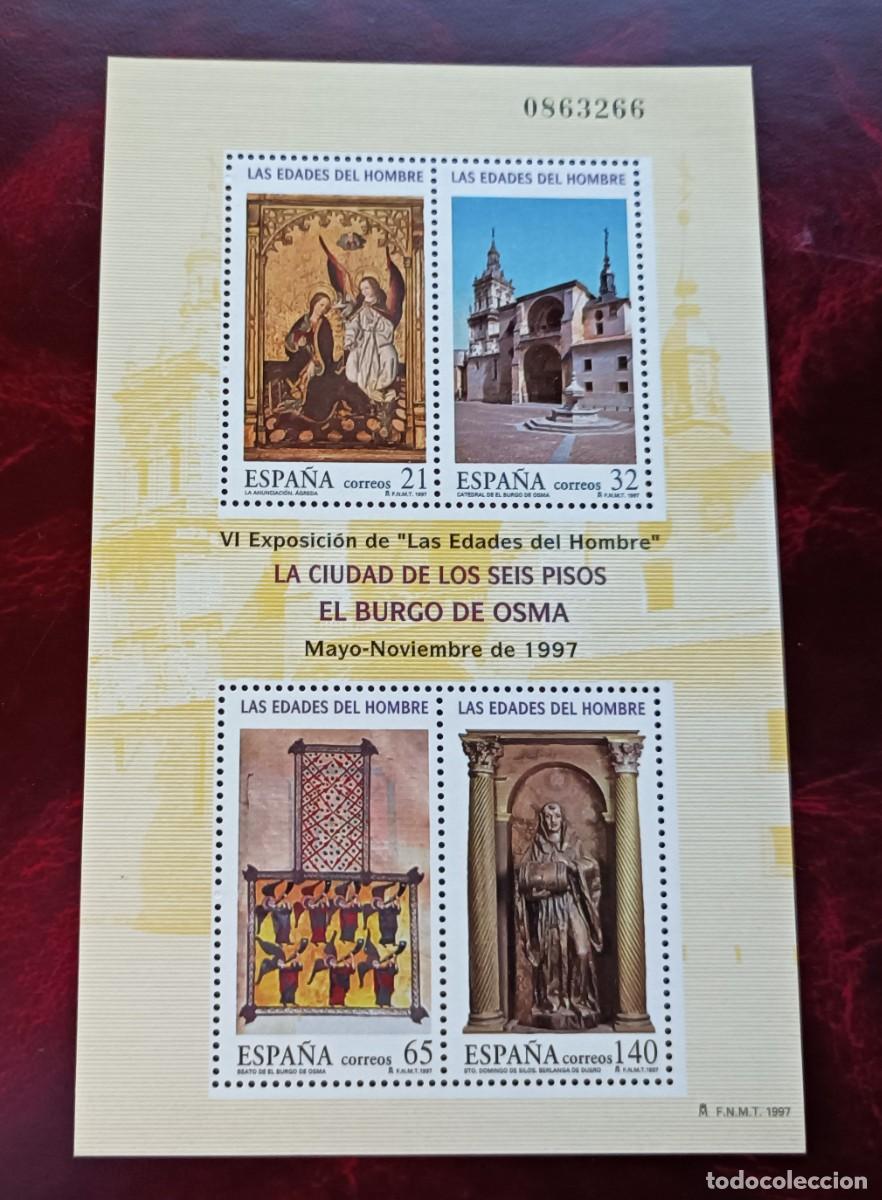 Sellos: Sellos nuevos. Las Edades del Hombre. Burgo de Osma. 13 Junio de 1997. Edifil SH3494ABCD.