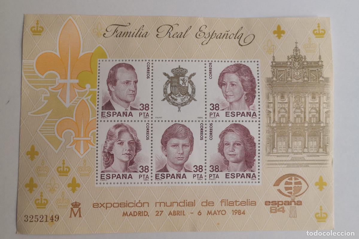 Sellos: SELLOS FAMILIA REAL ESPA&Ntilde;OLA. EXPOSICION MUNDIAL DE FILATELIA 1984