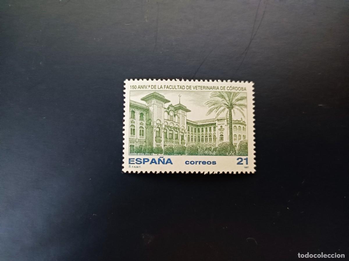Sellos: Sello nuevo. 150 Aniv&ordm; Facultad Veterinaria de C&oacute;rdoba. 14 Noviembre 1997. Edifil 3518.