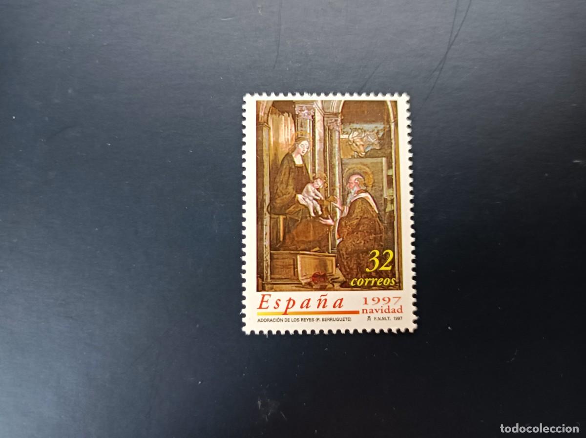 Sellos: Sello nuevo. La Adoraci&oacute;n de los Reyes de Pedro Berruguete. 20 Noviembre 1997. Edifil 3519.