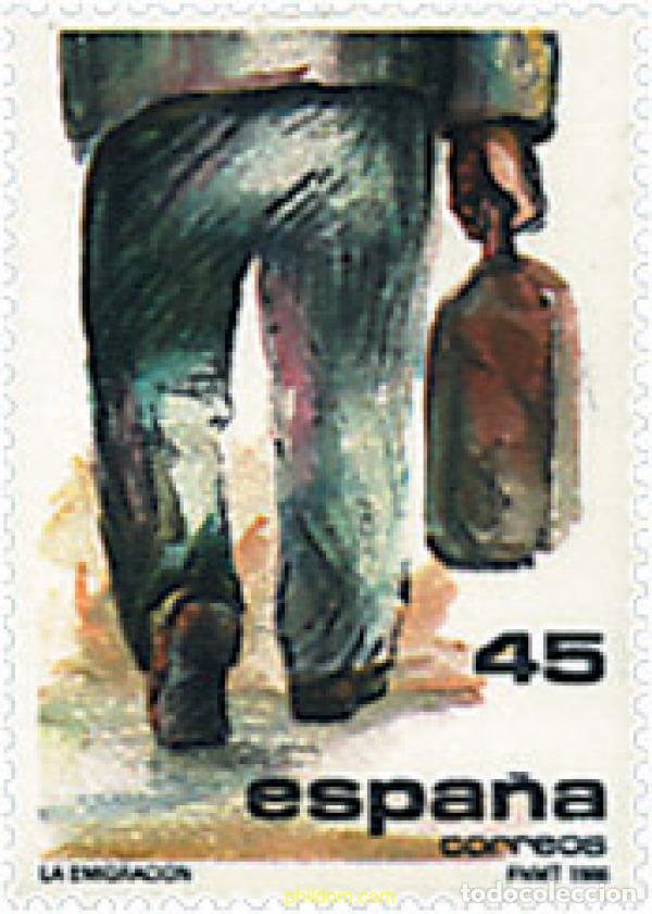 Sellos: 85144 MNH ESPA&Ntilde;A 1986 LA EMIGRACION