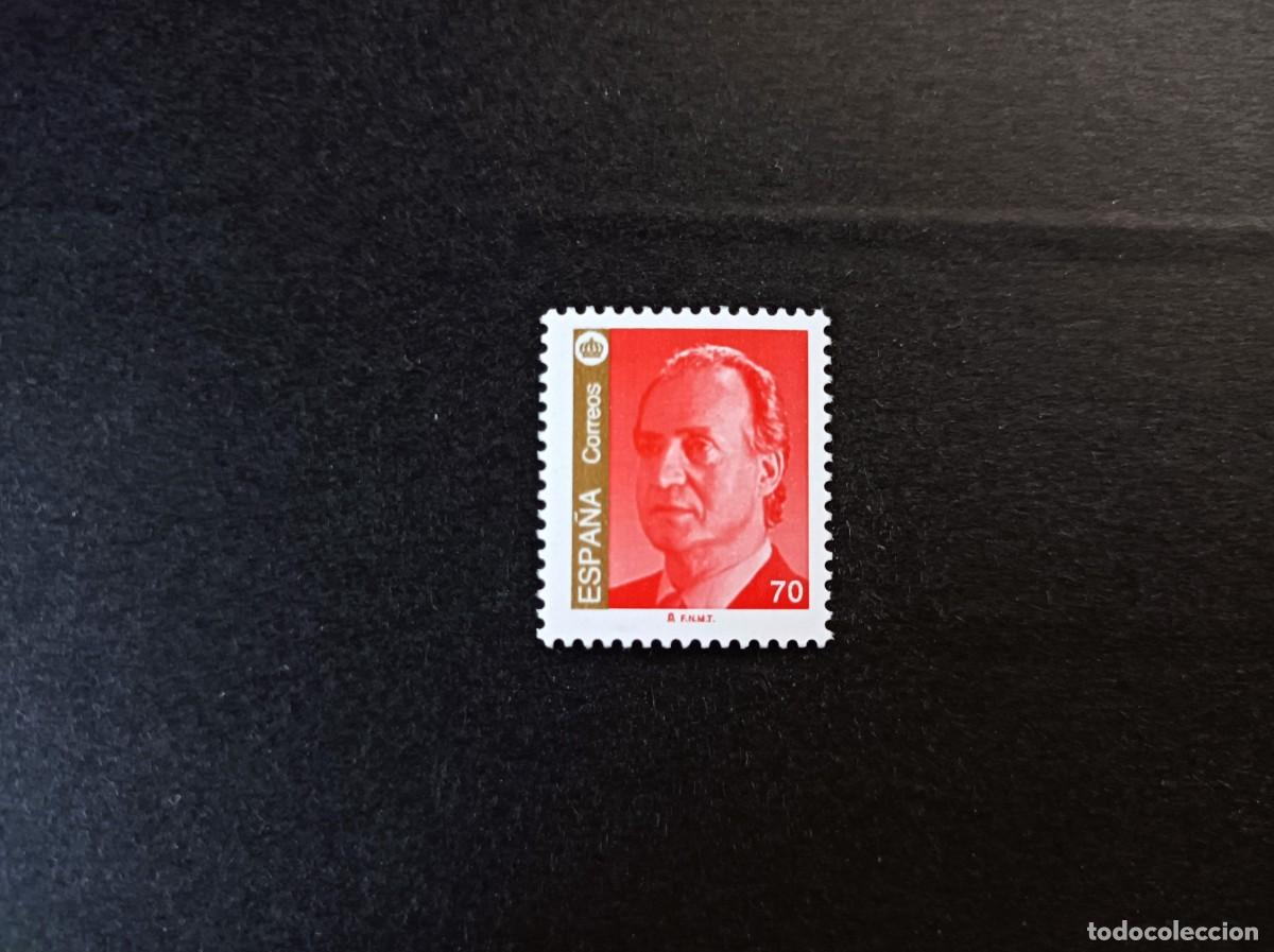 Sellos: Sello nuevo. Serie B&aacute;sica Juan Carlos. Sello de 70 Pesetas. 30 enero 1998. Edifil 3528.