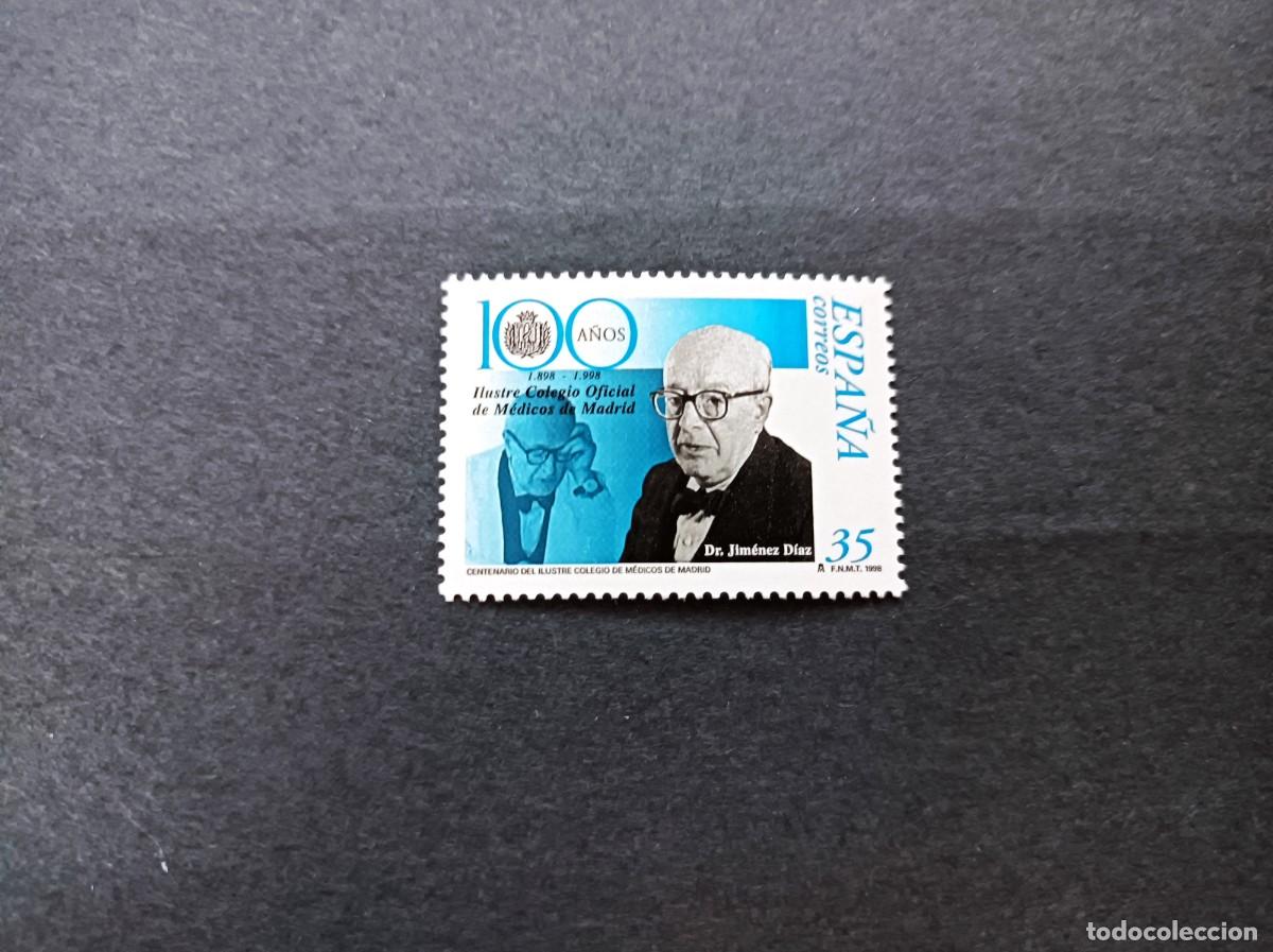 Sellos: Sello nuevo. Cent&ordm; Ilustre Colegio de M&eacute;dicos de Madrid. Carlos Jim&eacute;nez Diaz. Edifil 3543.