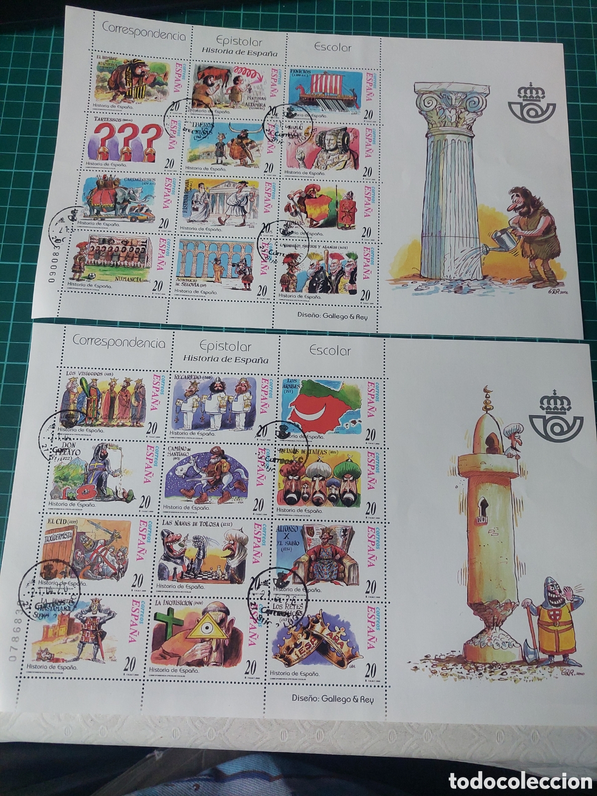 Sellos: Historia epistolar escolar 2000 USADOS LUJO 24 VALORES 3731/55