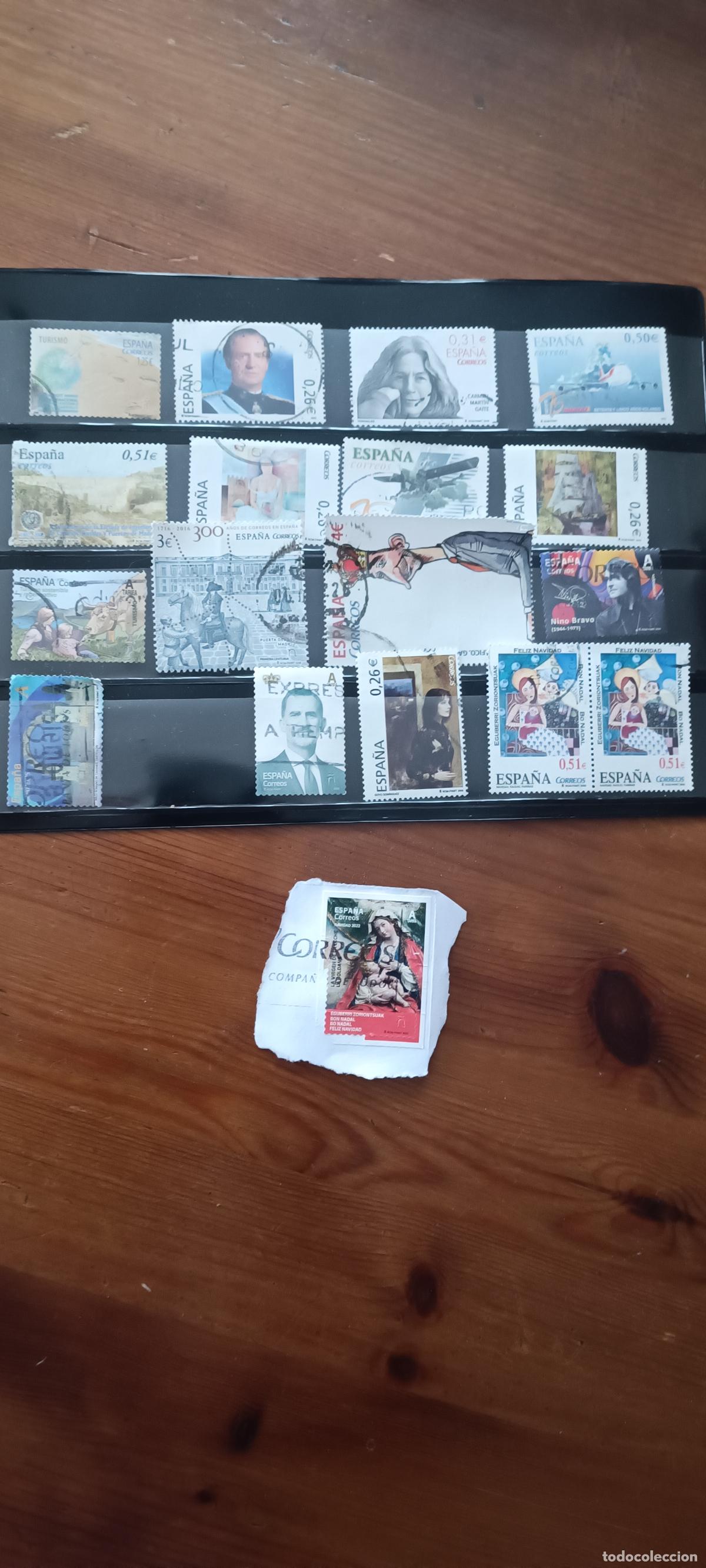 Sellos: LOTE SELLOS USADOS ESPA&Ntilde;A ACTUALES, SON LOS DE LA FOTO ALGUN FACIAL ELEVADO