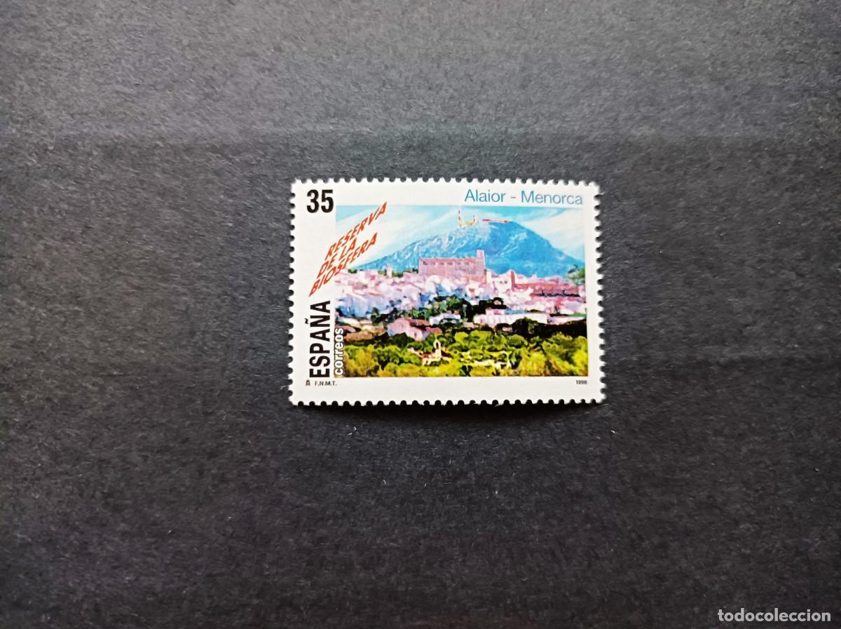 Sellos: Sello nuevo. Reserva de la Biosfera. Alaior (Menorca). 2 de Diciembre de 1998. Edifil 3604.