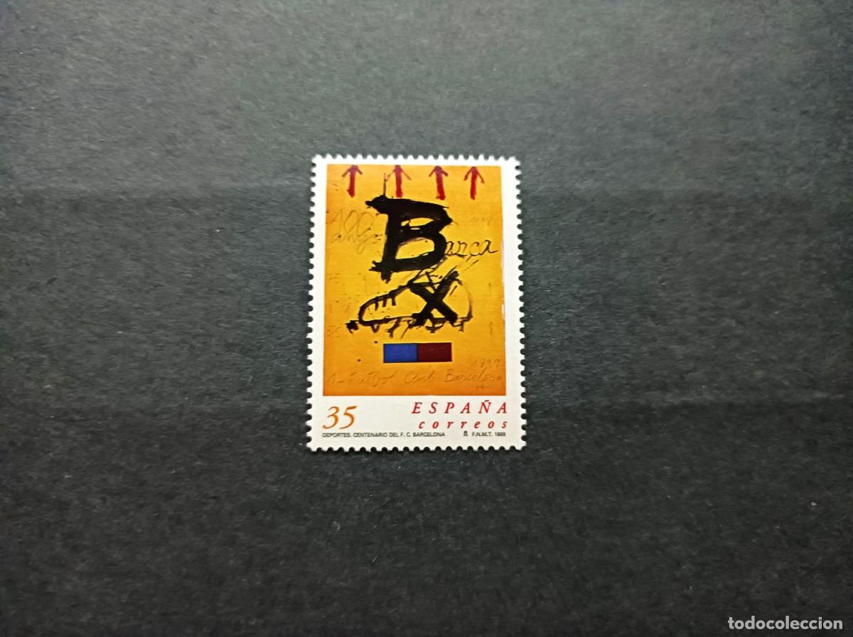 Sellos: Sello nuevo. Deportes. Centenario del Futbol Club Barcelona. 11 Marzo 1999. Edifil 3621 .