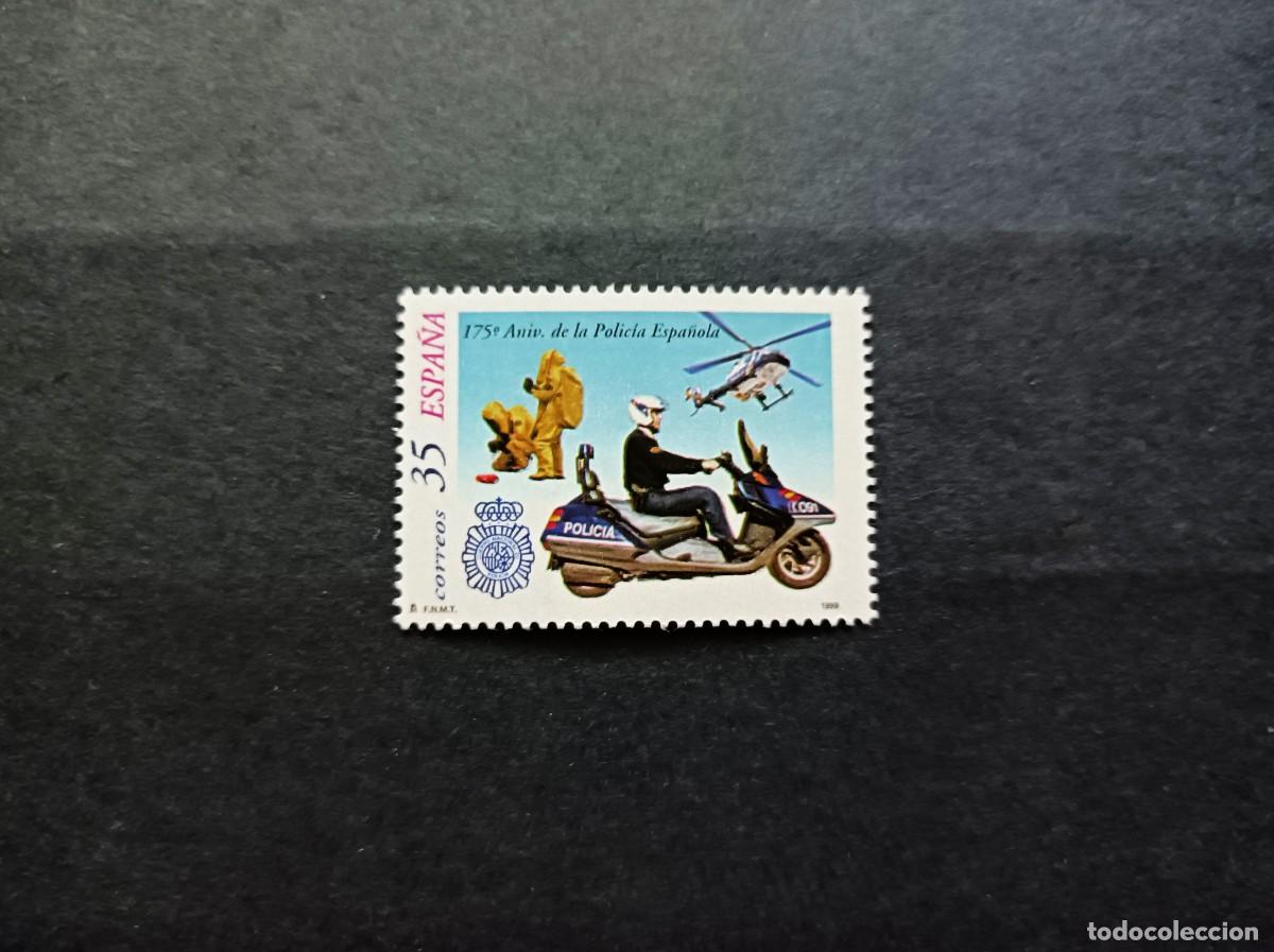 Sellos: Sello nuevo. 175 Aniversario de la Policia Espa&ntilde;ola. 12 Marzo 1999. Edifil 3623