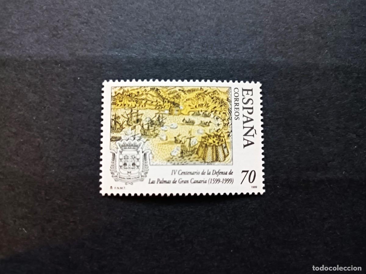 Sellos: Sello nuevo. IV Cent&ordm; de la Defensa de Las Palmas de G, Canaria. 25 de Junio 1999. Edifil 3649.