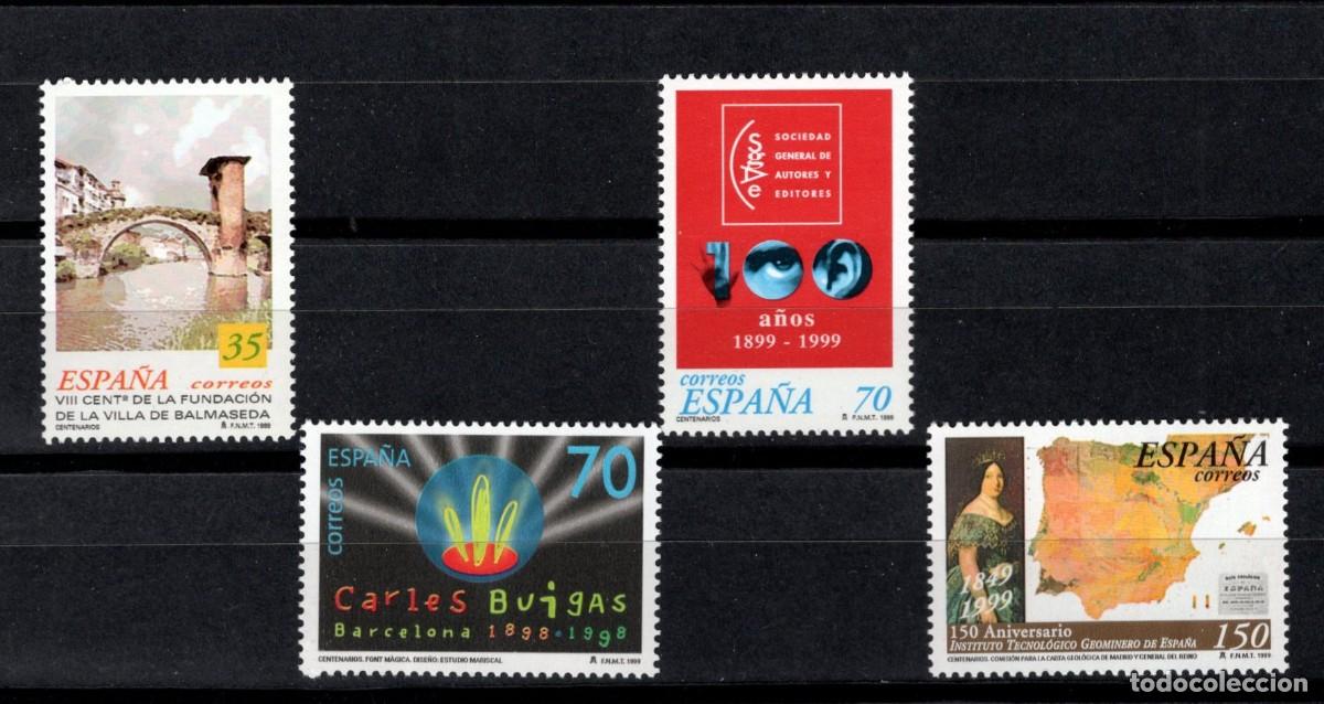 Sellos: Nuevos. VIII Cent&ordm; de las Villa de Valmaseda. Serie completa. 12 de Julio 1999. Edifil 3651/54.
