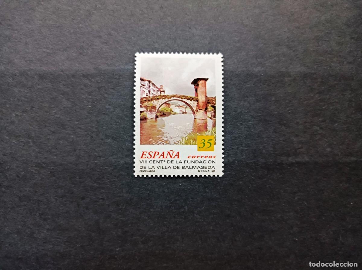 Sellos: Sello nuevo. VIII Cent&ordm; de las Villa de Valmaseda. Puente Viejo. 12 de Julio. 1999. Edifil 3651.