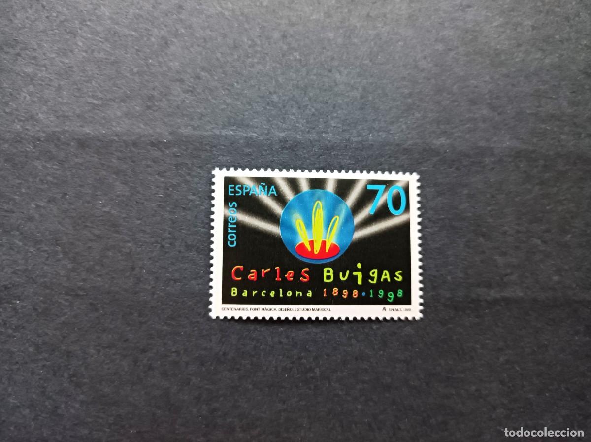 Sellos: Sello nuevo. Cent&ordm; Nacimiento Carlos Bulgas. Fuente M&aacute;gica. 12 de Julio 1999. Edifil 3653.