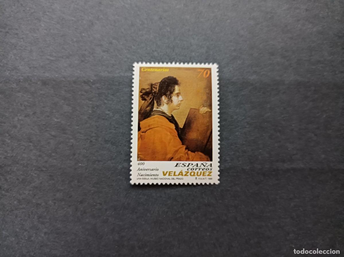 Sellos: Nuevo. 400 Aniv&ordm; Nacimiento de Diego Velazquez. Una Sibila. 24 Septiembre. Edifil 3659.