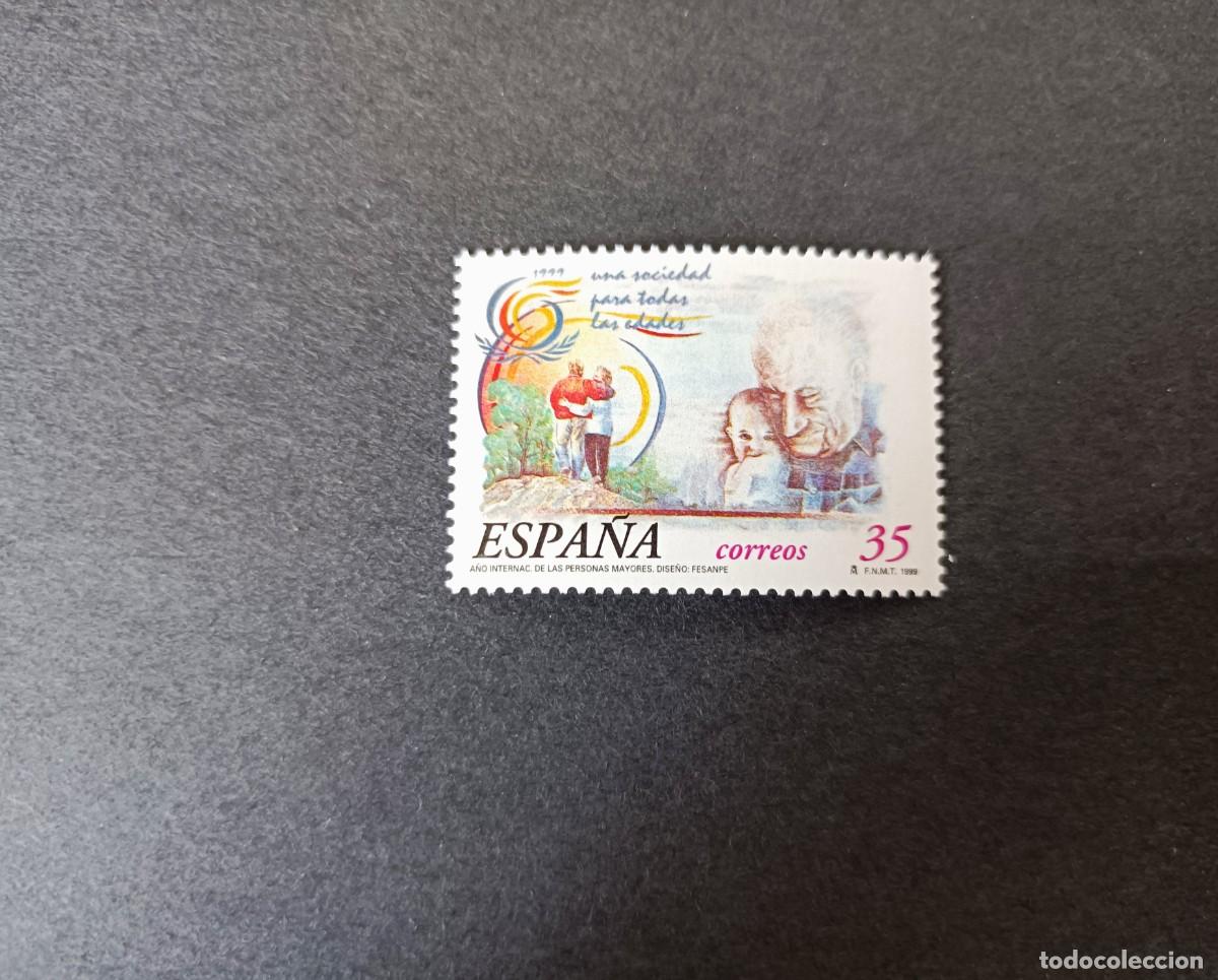 Sellos: Sello nuevo. A&ntilde;o Internacional de las Persona Mayores. 30 Septiembre 1999. Edifil 3660.