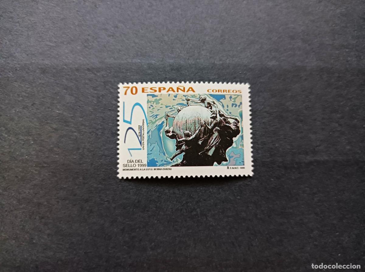 Sellos: Sello nuevo. Dia del Sello. Monumento a la UPU en Berna. 9 de octubre 1999. Edifil 3664