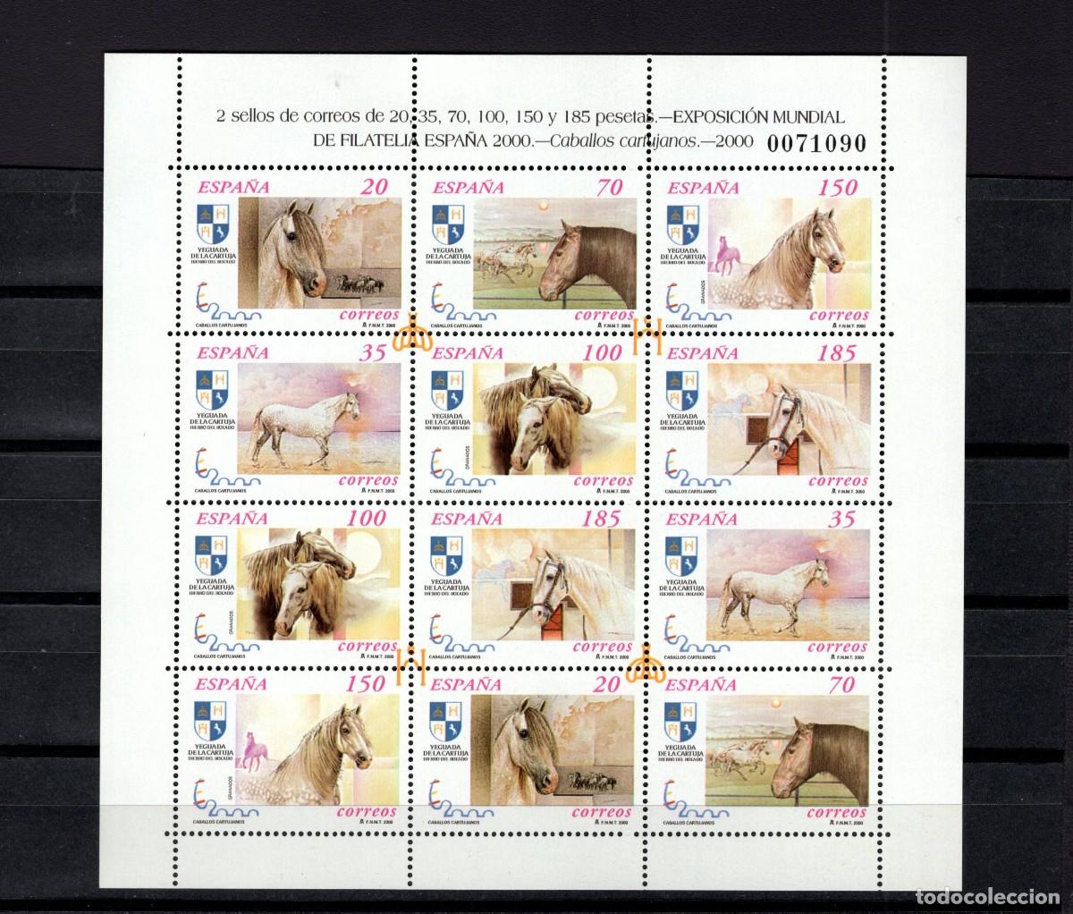 Francobolli: Sellos nuevos. Exposici&oacute;n Mundial Filatelia. C. Cartujanos. 3 Noviembre 1999. Edifil MP. 67.