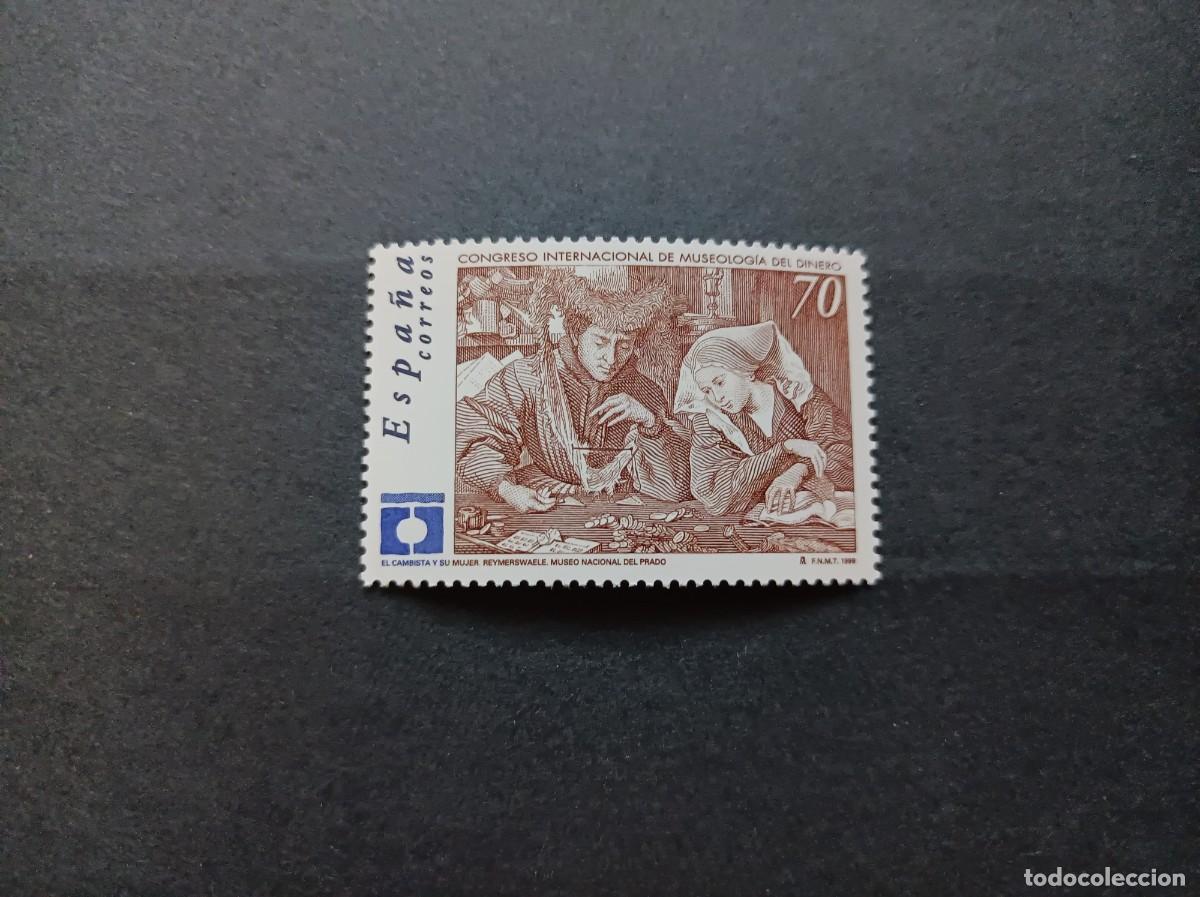 Sellos: Sello nuevo. Congreso Internacional de Museolog&iacute;a del Dinero. 18 Octubre 1999. Edifil 3678.