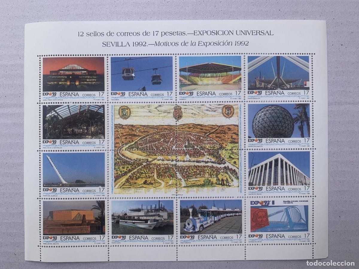 Sellos: Exposici&oacute;n Universal de Sevilla 1992 Hoja de Bloque